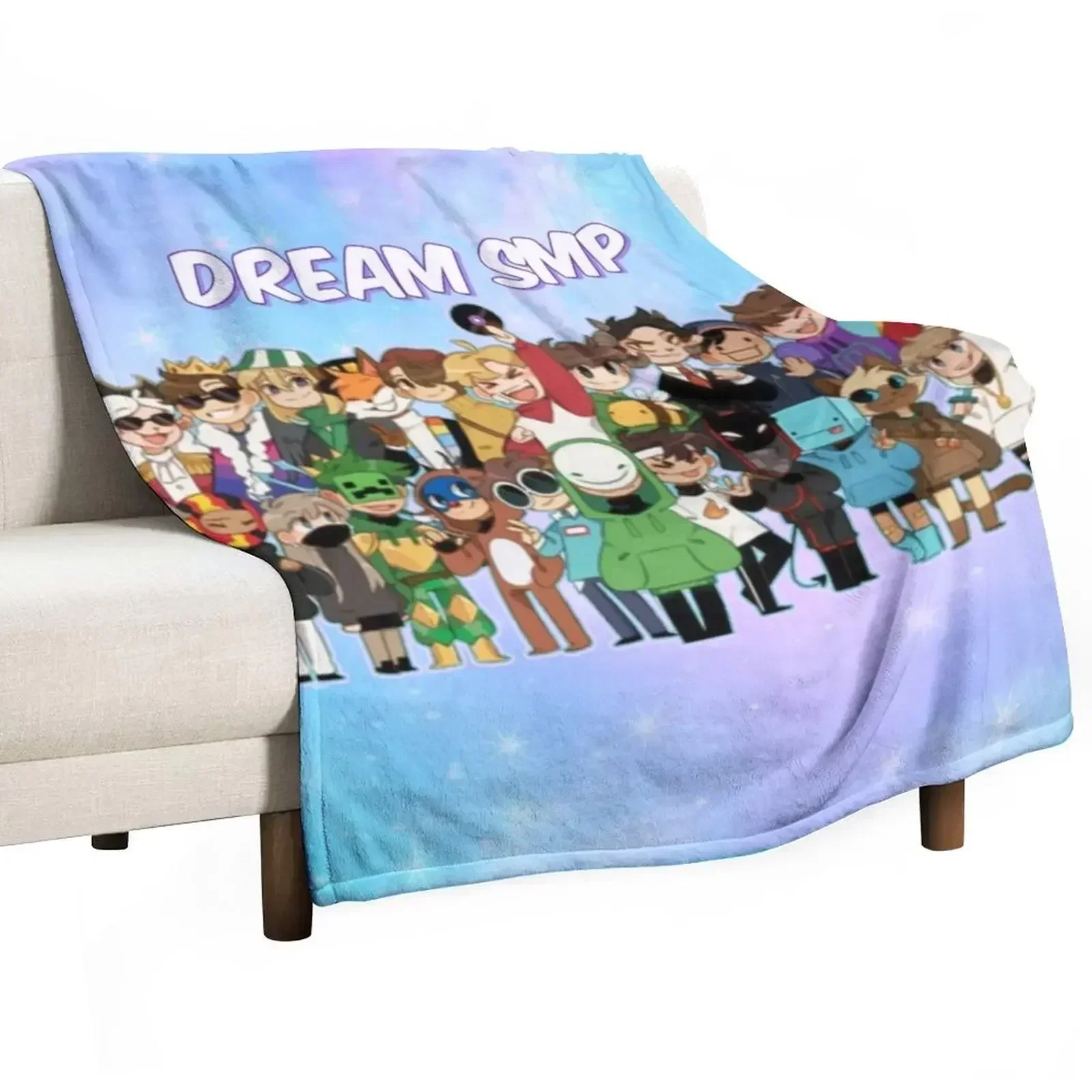 

DREAM SMP Throw Blanket Soft Bedroom Blanket for Night Sleeping