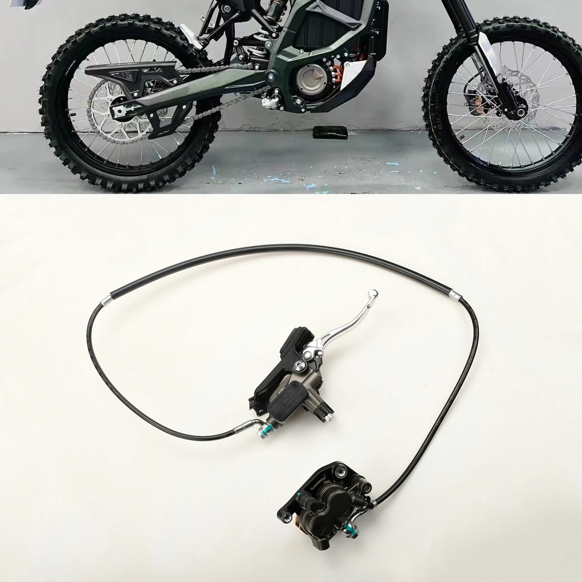 Accesorios para motocicletas eléctricas, frenos delanteros y traseros, sistema de bomba de freno integrado para SURRON Sor ron Ultra Bee