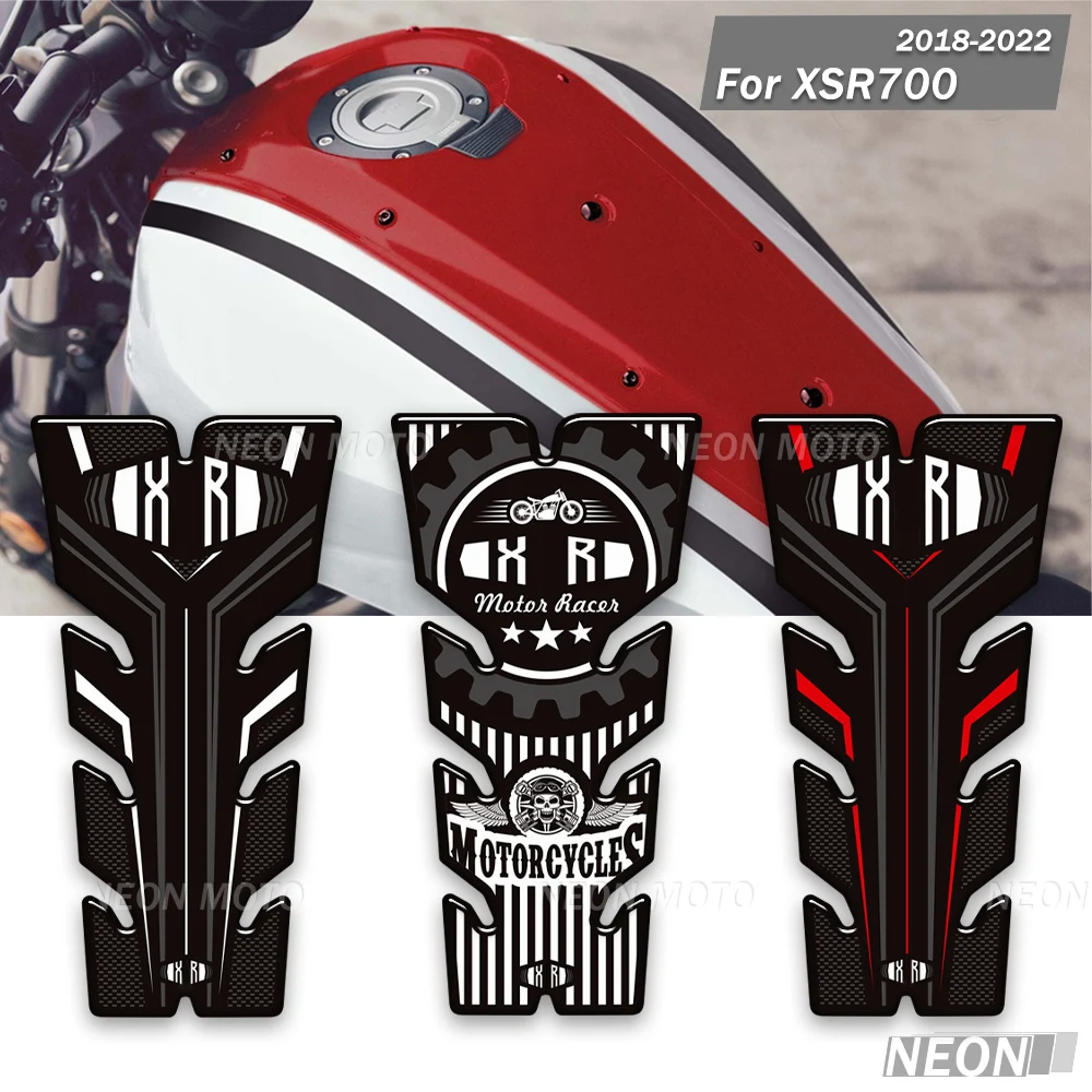 

Для XSR 700 XSR700 2018-2022 мотоциклетные 3D наклейки на бак, наколенники, защита боковой панели, наклейки против царапин