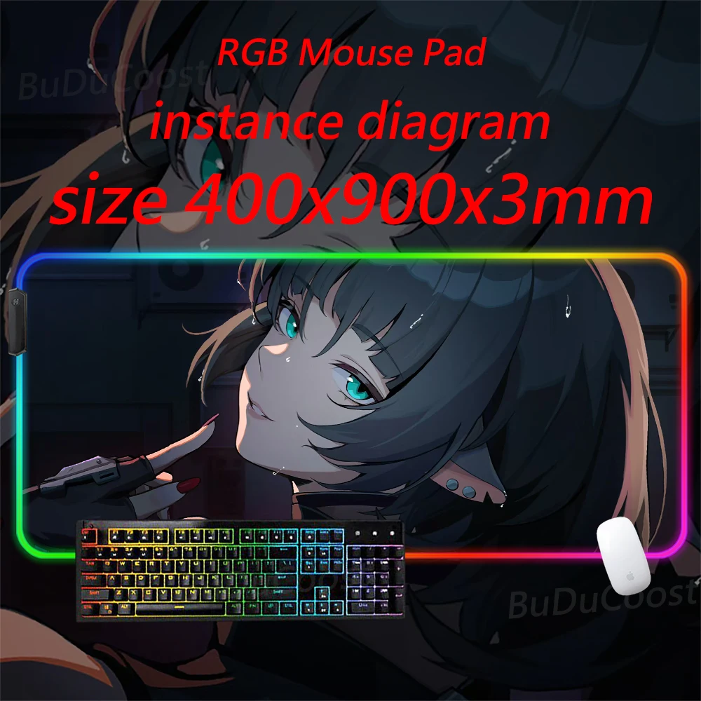 Imagem -06 - Zenless Zona Zero Jane Doe Mouse Pad Eletrônico Sports Office hd Print Desk Game Rgb Computador de Bloqueio Luminescência Mouse Pad Mais Vendidos