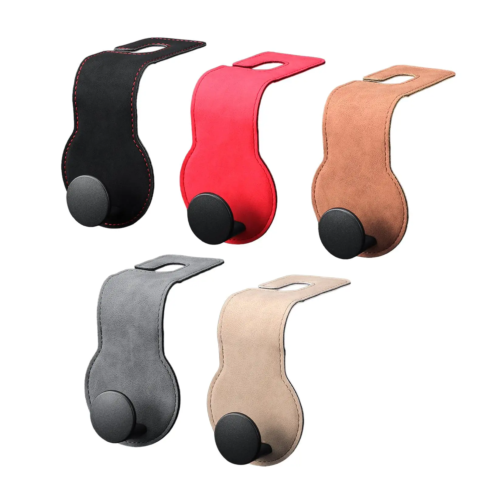 Seat Back Hook Portable Durable Car Accessories Car Headrest Hooks Holder Hanger for Handbags Purse Umbrellas Grocery Hats