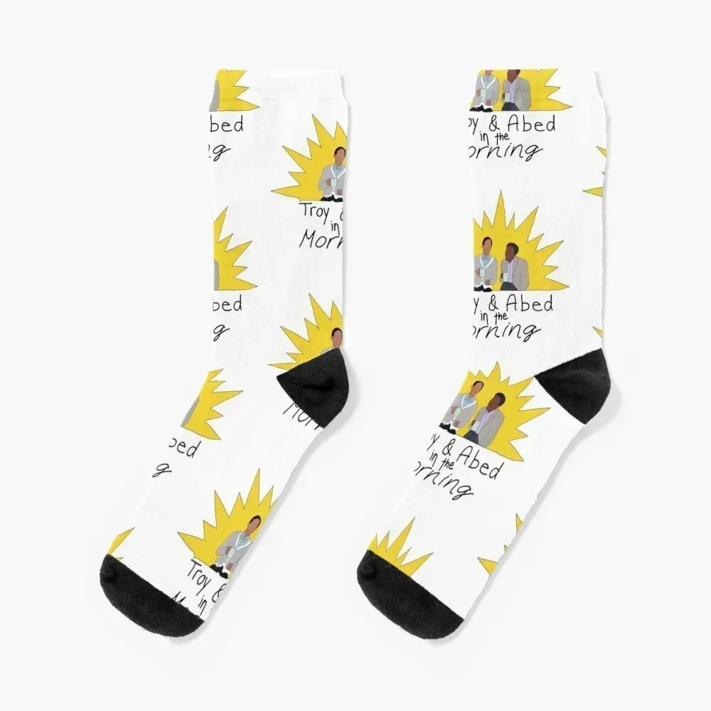 

Troy and Abed in Morning Community TV Show Socks luxe ankle with print Mens Socks Women's
