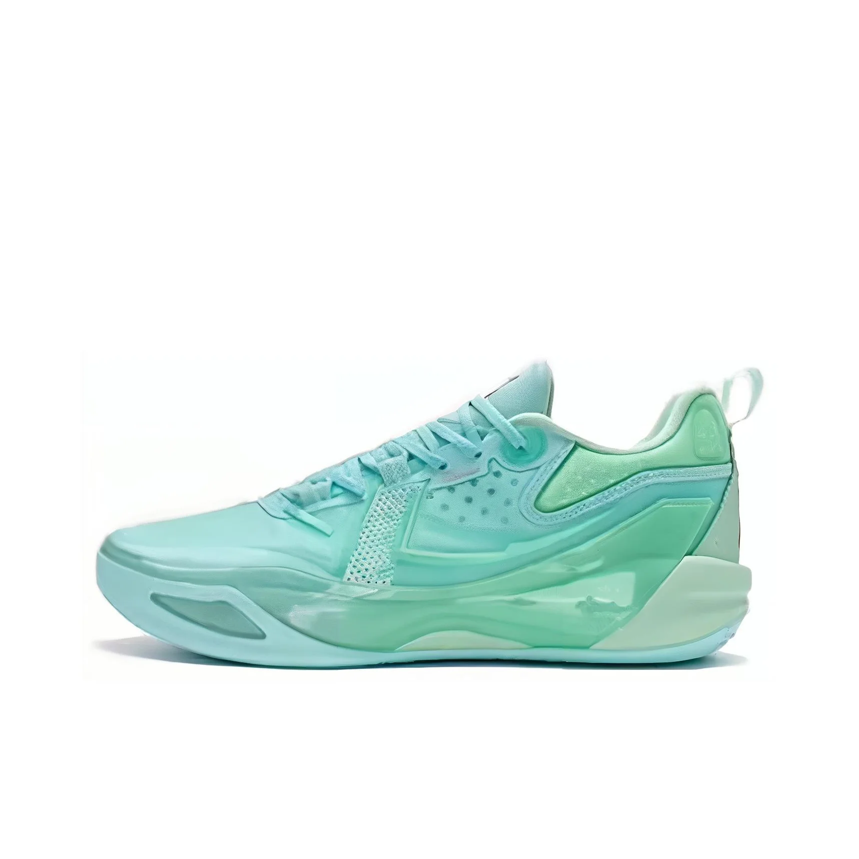 XTEP Serpent Strike Abrasion Resistant Breathable Low top Basketball Shoes Men's Blue Teal 876219120001