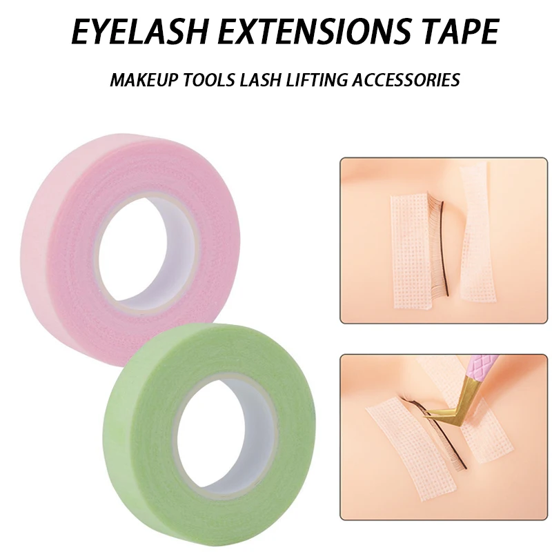 3 peças de extensões de cílios Microporous Breathable PE Non-Woven Adhesive Eyelash Enhancement Accessories Colourful Cosmetic Tools