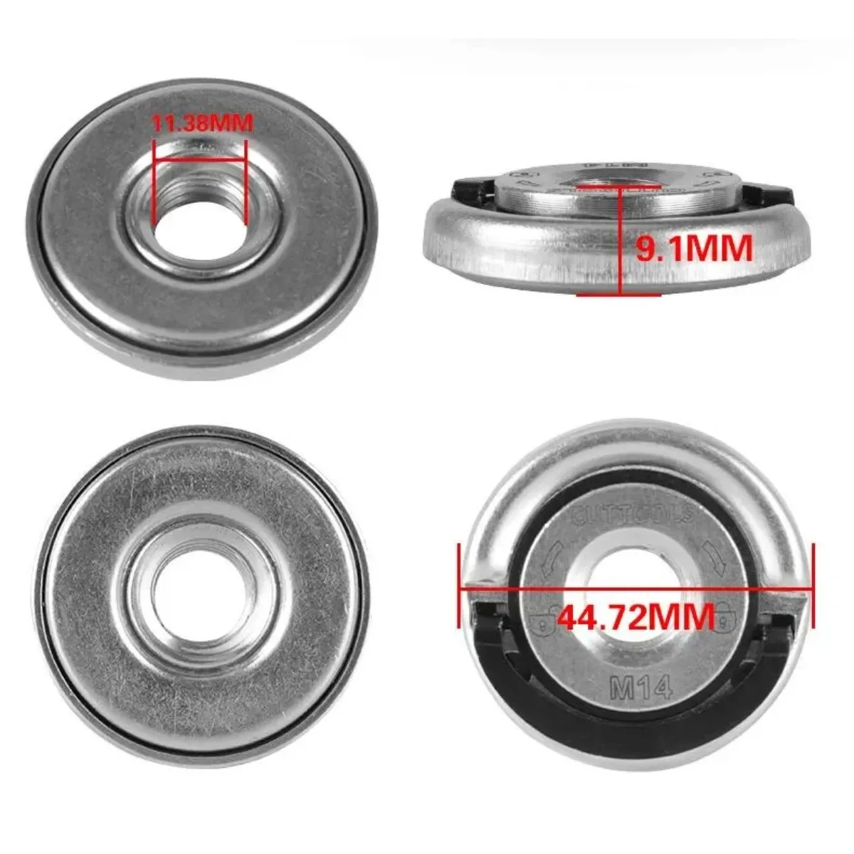 1Pcs Quick Release Flange Nut M14 Thread Angle Grinder Flange Nut Power Chuck Pressing Plate For Diamond Cutting Disks