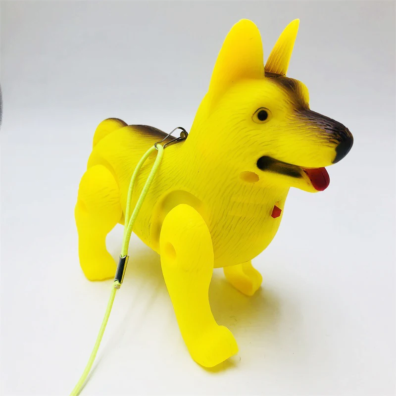 Mini Cute Electric Dog Cartoon Light Up Music Electric Dog Toy Funny Baby Crawling Children Puzzle Toys Boy Girl Holiday Gift