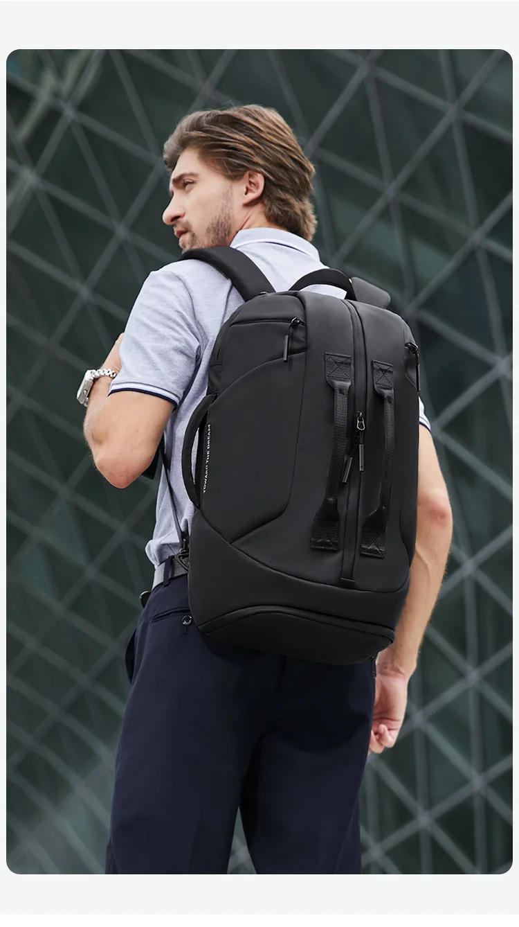 New high-capacity backpack for men\'s multifunctional Oxford cloth business backpack Korean version outdoor waterproof travel bag