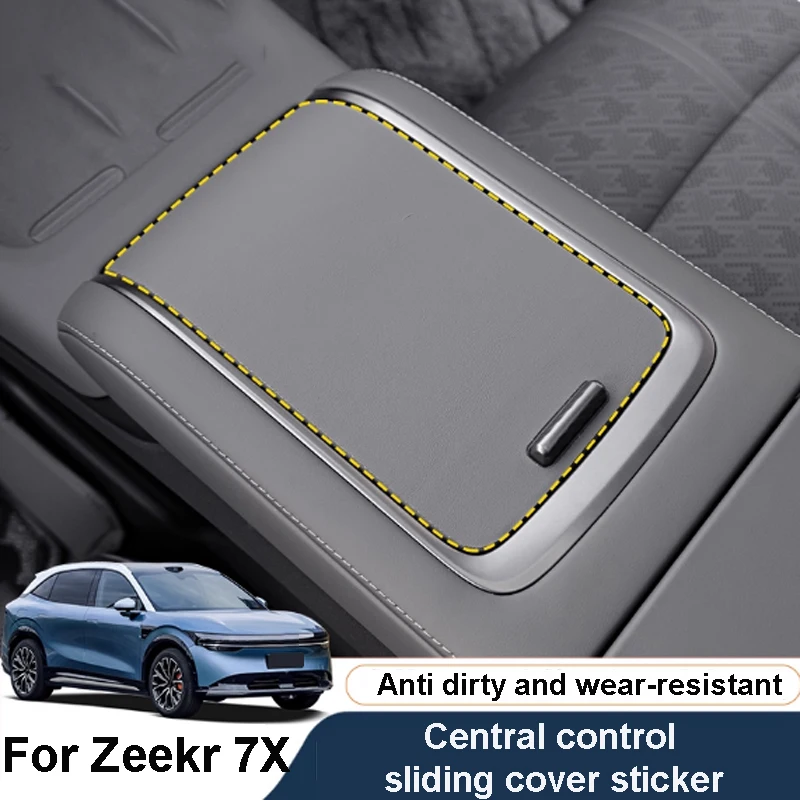 

For ZEEKR 7X 2025 2026 Car Central Control Sliding Cover Sticker Leather Scratch Resistant Wear-resistant Accessories