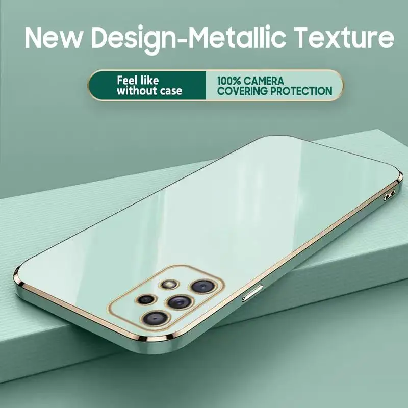 Funda Galvanisierte Überzug Fall Für Samsung Galaxy A56 A36 A26 A16 A55 A35 A25 A15 A53 A73 A33 A34 A52 4G A52S A05 A06 5G Abdeckung – Detail 7