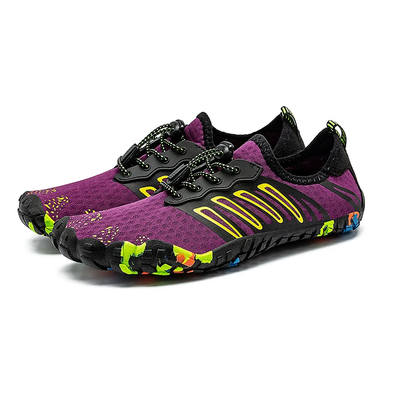 

Unisex Purple Quick Dry Water Shoes Men Women Swimming Surfing Aqua Shoes Woman Beach Sport Barefoot Shoes Men Upstream Sneakers