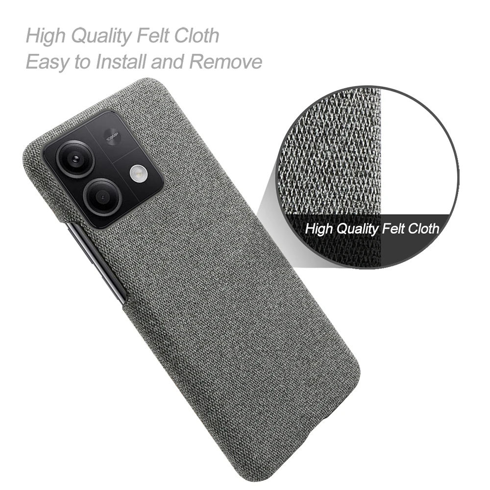 For Redmi Note 13 5G Case Luxury Fabric Antiskid Cover For Redmi Note13 5G 6.67