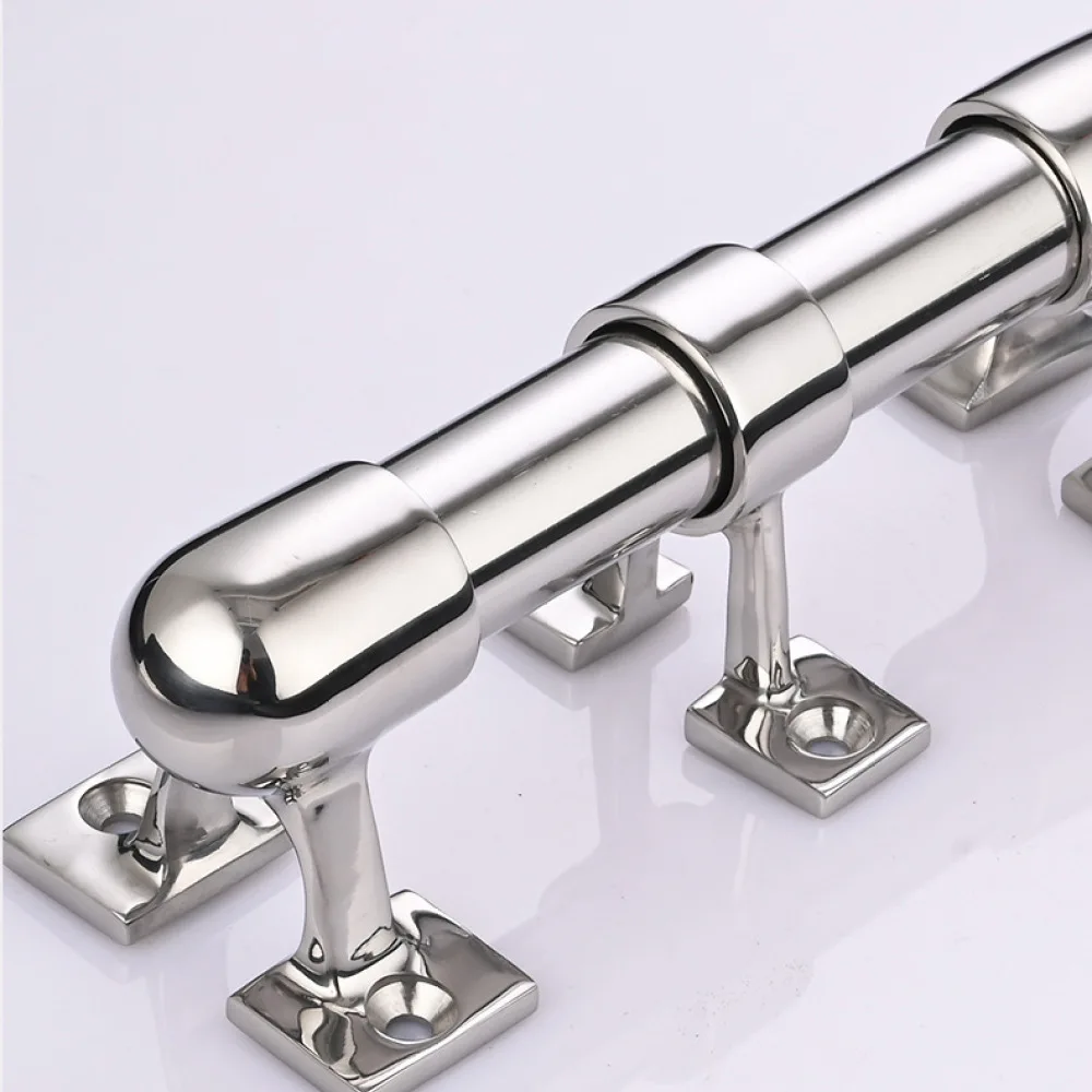 Marine Boat Handrail Base Connector Hardware 316 Stainless Steel Pipe Fitting Mount For Fishing Boat Deck Tubing Support