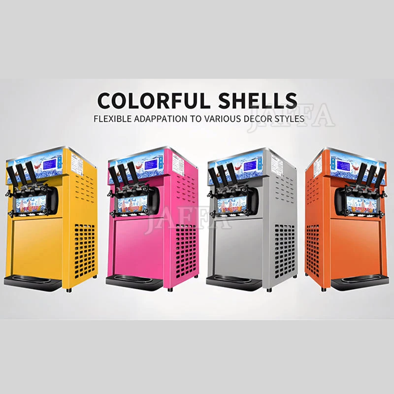 Automatic Soft Serve Commercial Ice Cream Machine Soft Ice Cream Machine Ice Cream Roll Machine