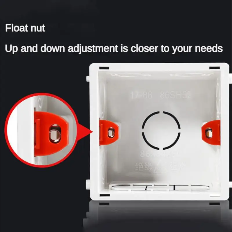 Bottom Box Easy To Use Through Formula 86 Type Switch Socket Concealed Junction Box Convenient Connection Junction Box Cassette