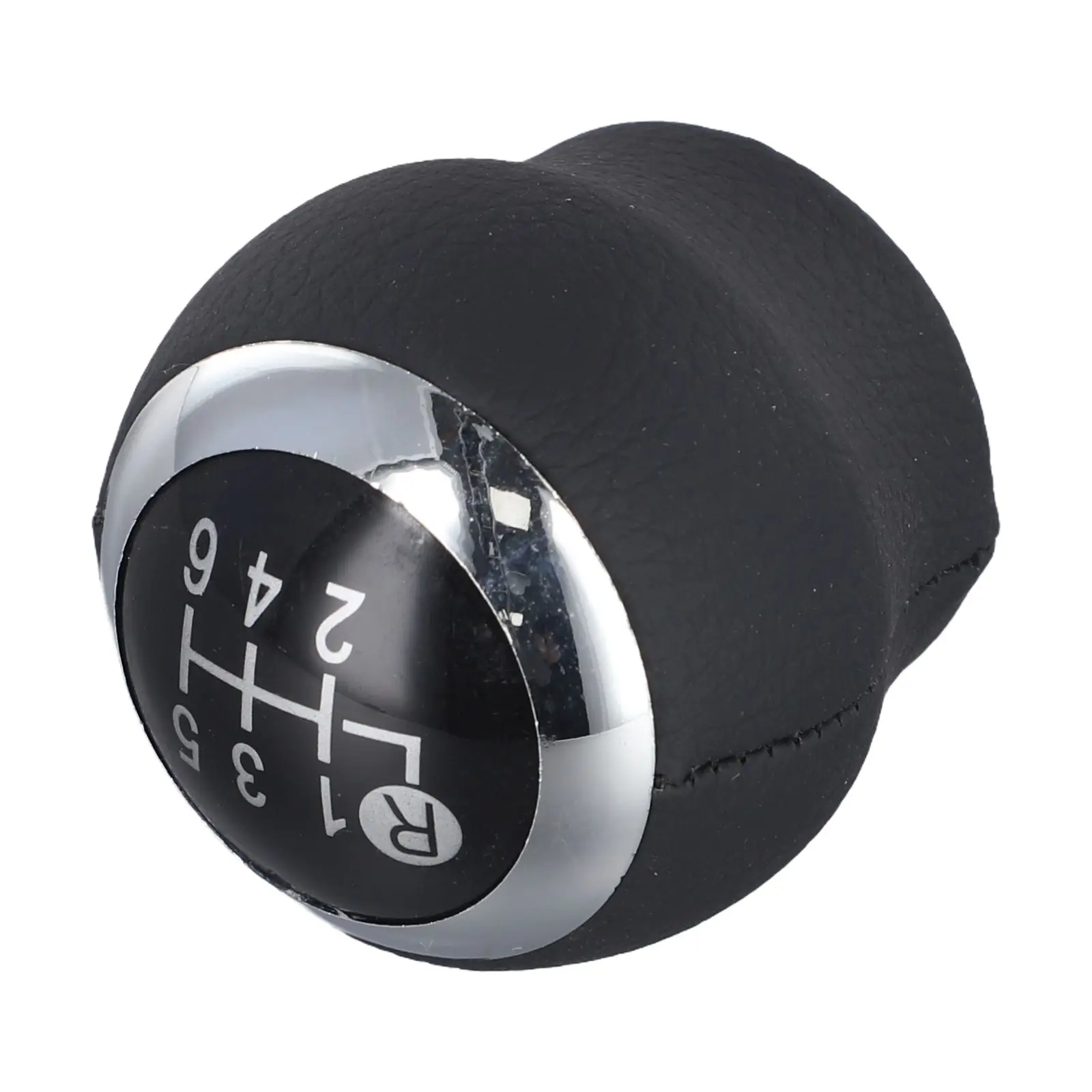 

6-Speed Shift Knob 6 Speed Gear Shift Knob Car Interior Upgrade Clear Numbering Glossy Black Finish Stylish Design