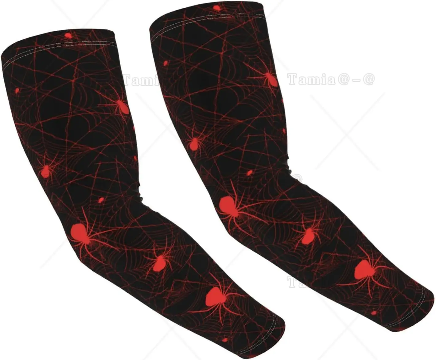 Spider Web Cooling Arm Sleeves Cover Summer Sun Protection Arm Sleeves for Men Women Baseball Cycling Golf Running