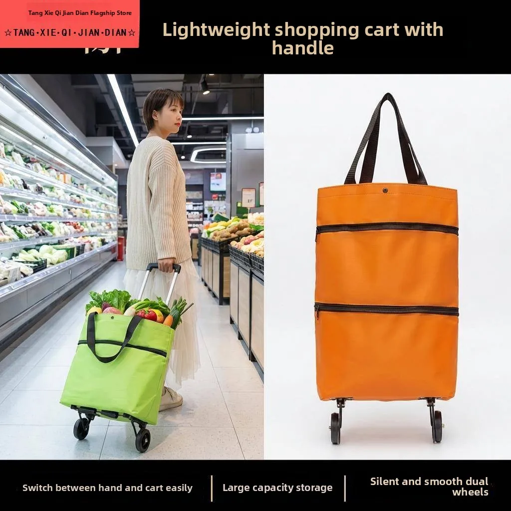 portable-folding-shopping-cart-large-capacity-vegetable-buying-specialty-car-home-use-oxford-cloth-material-aluminum-alloy-pole