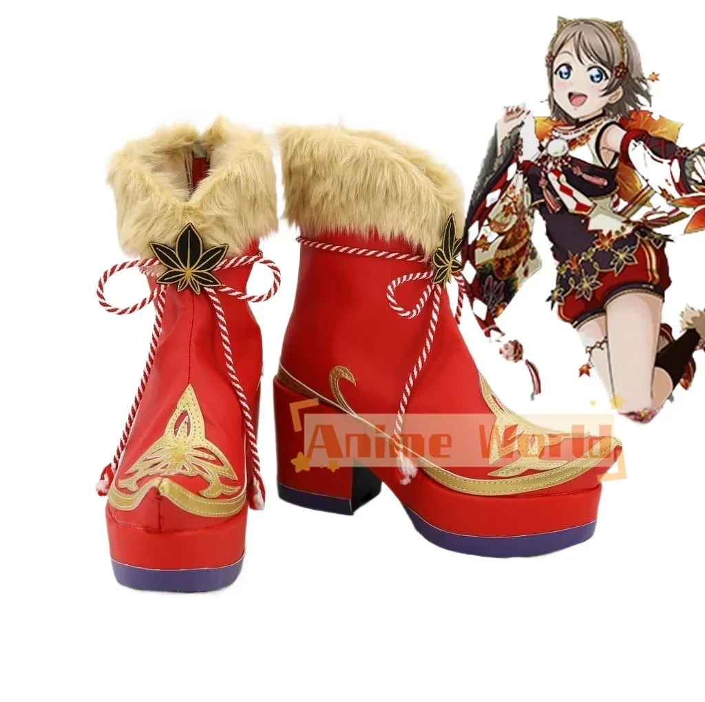 

Love Live Maple Leafs Cosplay Shoes Boots Custom Made Halloween Carnival Party Props