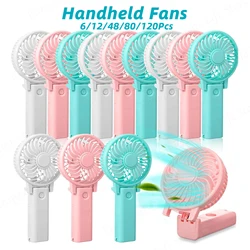 6/12/24/48Pcs Wedding Fans Wedding Souvenirs for Guests Personal Handheld Fans Bulk Bridal Shower Beach Wedding Favor