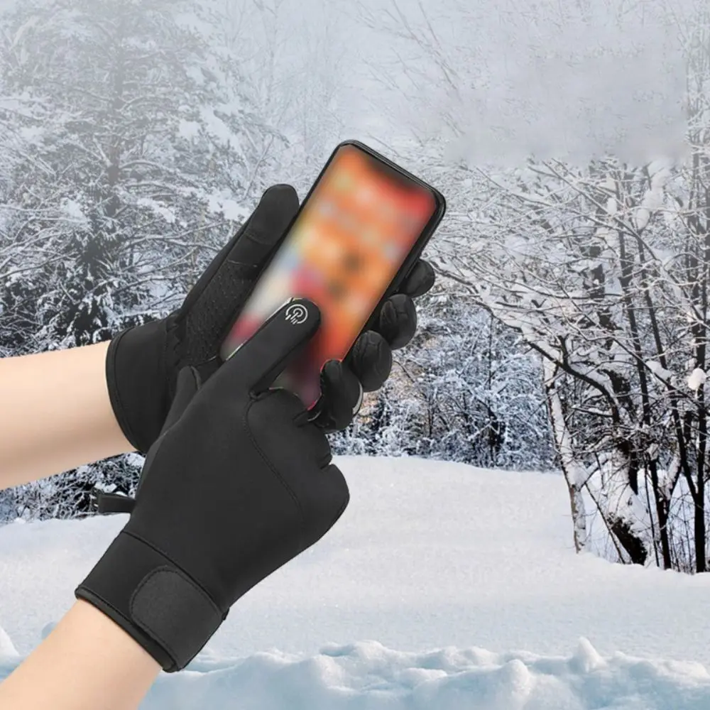 Multifunction Reflect Light Winter Gloves Ultralight Anti-Slip Sports Mittens Full Finger Windproof Touchscreen Gloves Fishing