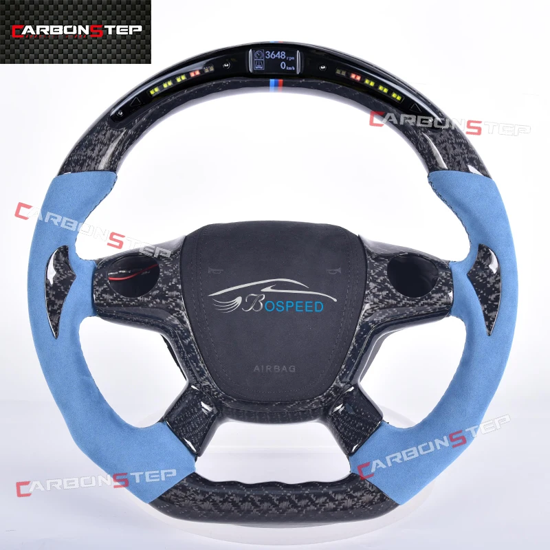 

Custom Carbon Fiber LED Steering Wheel For Ford Escape1 Focus ST RS Fiesta Mk2 Mk3 Ranger Raptor