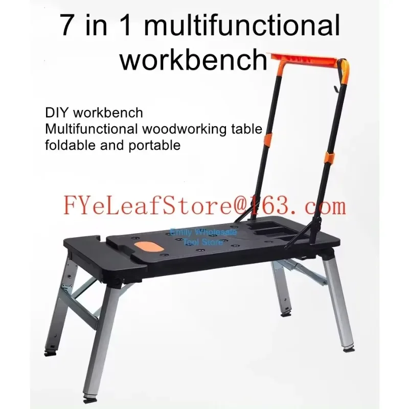 console trolley stainless steel multi-function workbench horse stool  scaffolding mobile platform ladder