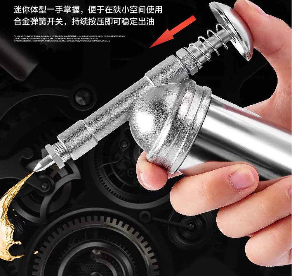 80cc Capacity Mini Multi Grease Gun Single Hand Pump Operation Tool Hose High Pressure Oil for Automotive Mechanical Excavators