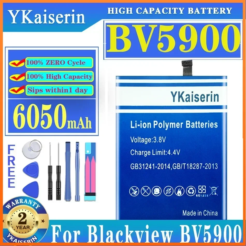 

YKaiserin BV5900 6500mAh Replacement Battery for Blackview BV 5900 Portable Power Bank Batteries Warranty + Track Code