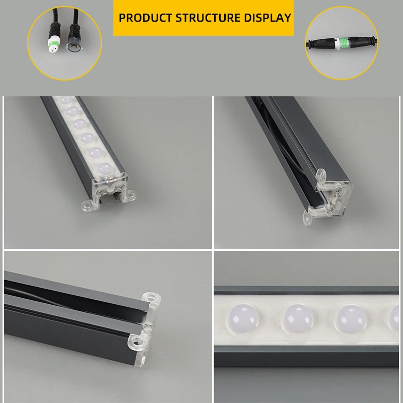 MNWS-Barra de tubo LED COB impermeable para exteriores, iluminación de Hotel, lámpara de contorno de línea de ingeniería, 1M, DC24V, nuevo