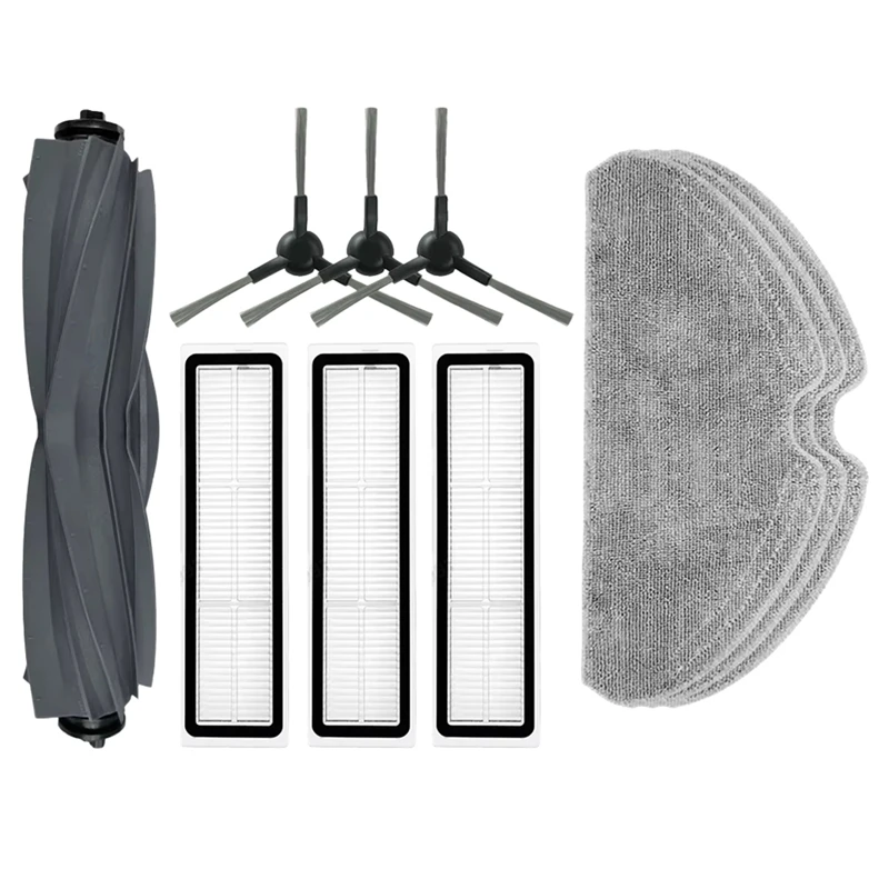 ملحقات مكنسة كهربائية روبوت ، فلتر فرشاة رئيسية ، خرقة ممسحة ، قطع غيار لدريم D9 ماكس ، جين 2 ، D10s برو ، D10s