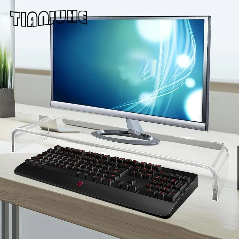 Acrylic Monitor Clear  Stand Clear Monitor Riser Laptop/PC/Multimedia  for Home Office