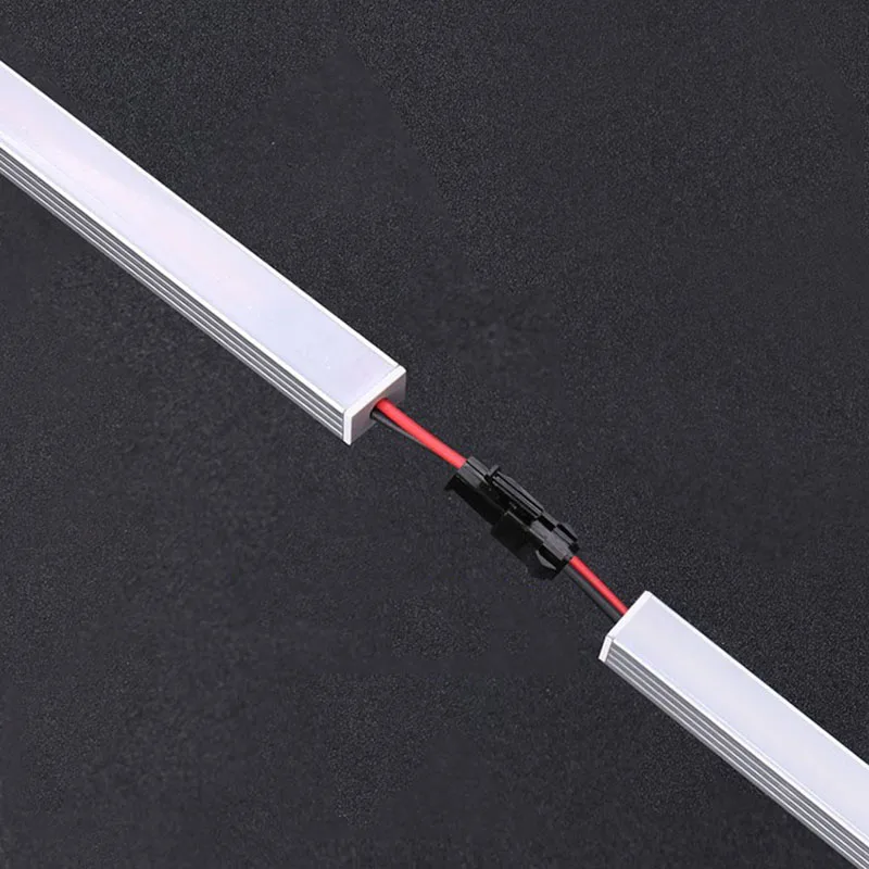 50Cm Led Strip Lamp Milky/clear Cover V Shape Aluminium Profile Led Bar Tube Light for Kitchen Cupboard Bookcase Lighting 220V