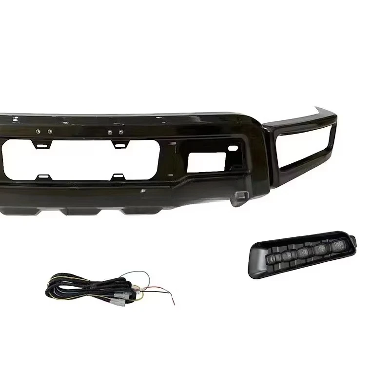 المصد الأمامي المعدل عالي الجودة مع ضوء LED لـ 18-20 لسيارة Ford F150 يتضمن مشابك Bodykit حالة جديدة مخصصة
