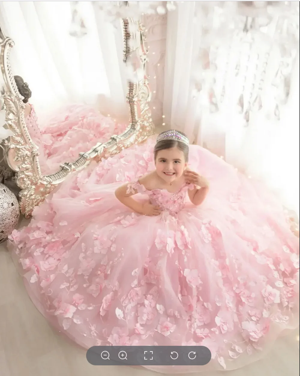 Robe à volants à longue traîne pour filles, robe à plusieurs niveaux pour enfants, fête de mariage, baby shower, robe de demoiselle d'honneur, quoi que ce soit