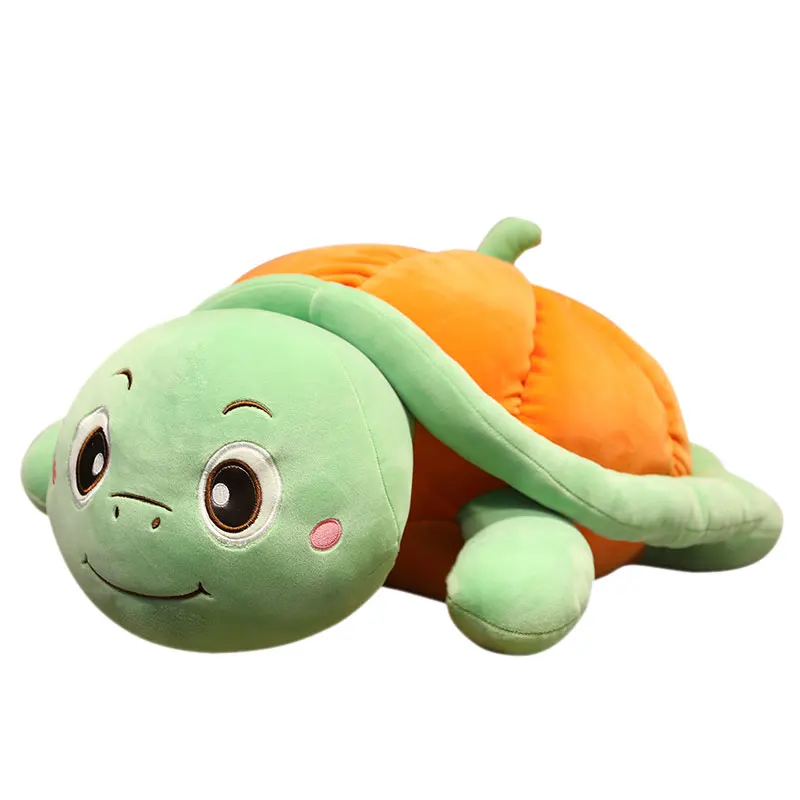 

Lovely Cartoon Turtle Plush Toy Pumpkin Design Tortoise Soft Stuffed Doll Kids Gift Throw Home Decor Birthday Gift for Children