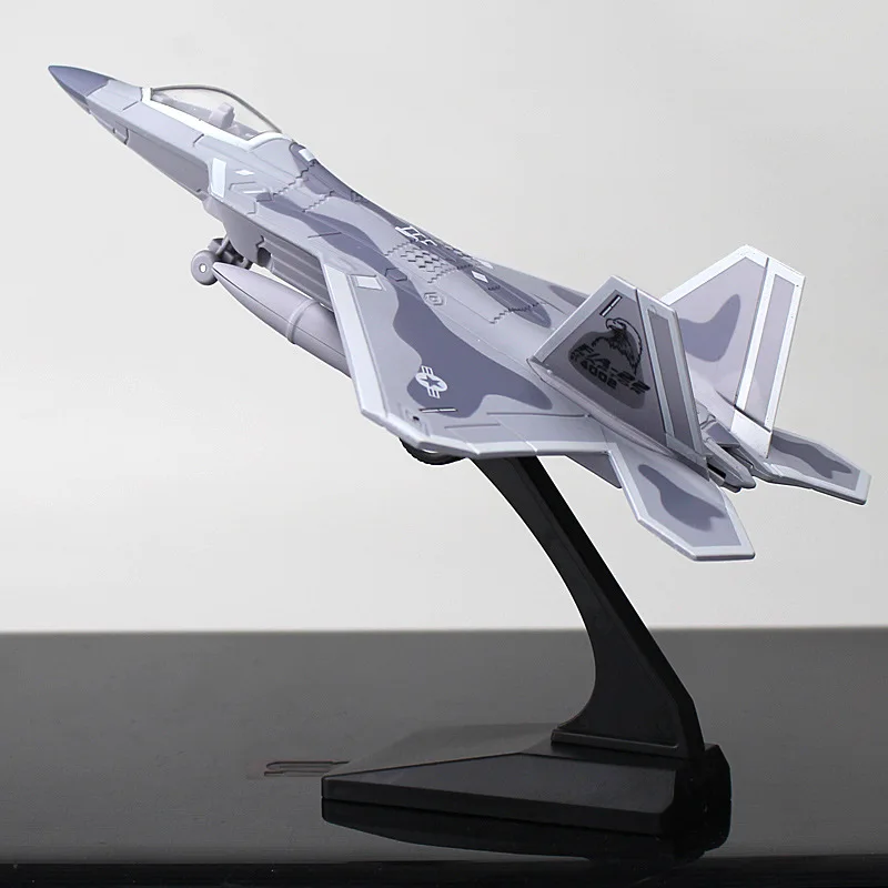 

F22 Fighter Military Model Fighter Alloy Acousto Optic High Simulation Alloy Toy Ornament Gifts FJ7