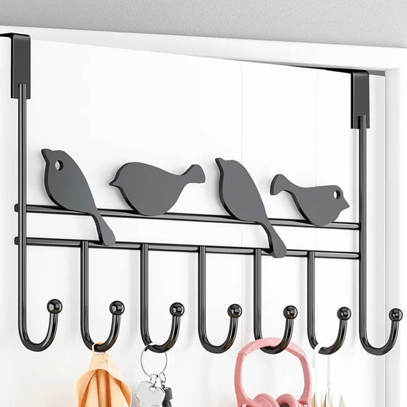 

Modern Black Wall Mounted Coat Rack Entrance Storage Portable Coat Rack Detachable Place Saving Burro Ropa Perchero Furniture