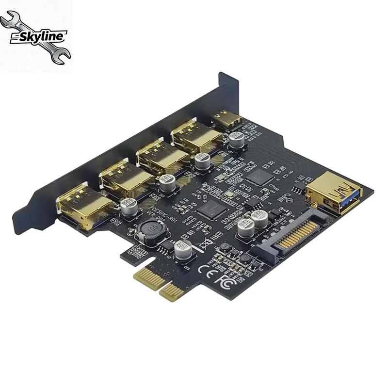Expansion Card  1X To USB 3.2 TYPE-C Adapter Multiplier Controller