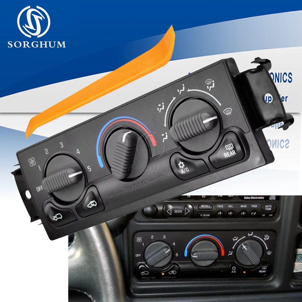 

599-218 A/C Heater Climate Control Module For Chevy Chevrolet Suburban Silverado 1500 2001 GMC Express Yukon 2500 3500 16221605
