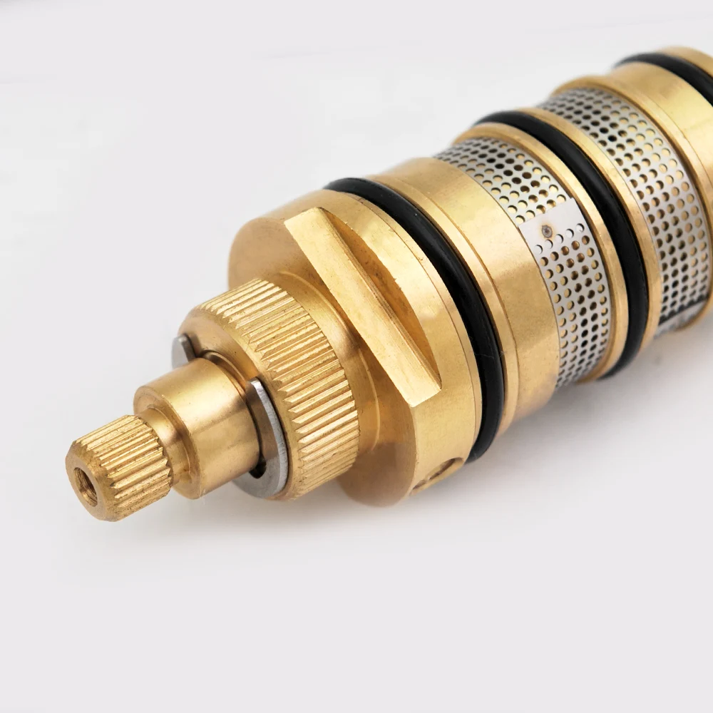 Messing Thermostat ventil Spule Kupfer Wasserhahn Patrone Bad Mischbatterie Dusch misch ventil die Misch wasser temperatur einstellen