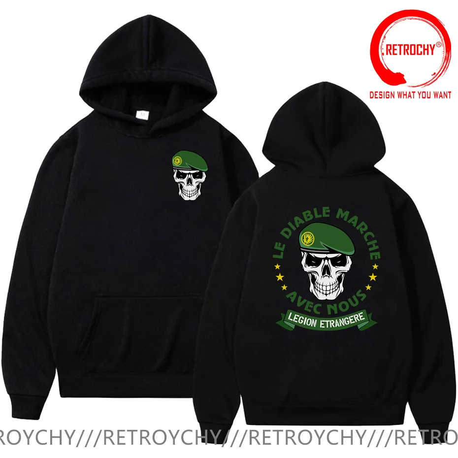

French Foreign Legion Hoodies Women Army Legion Etrangere Streetwear Sweatshirts Men Casual Fleece Hoody HipHop Fashion Hoodies