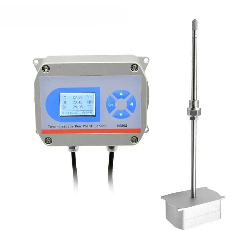 

High Temperature and Humidity Transmitter -40 to 190 Celsius with Rs485 4-20ma 0-5V 0-10V HG808 T