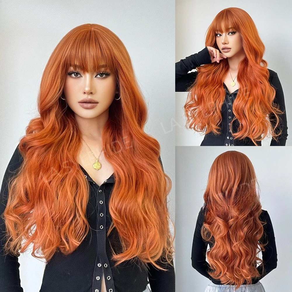 

New daily Christmas chocolate color medium division long curly hair