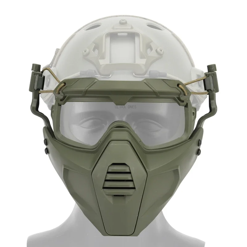 Airsoft Mask CS Paintball Wargame Full Face Protective Masks Detachable Goggles Shooting Hunting Combat Face Shield