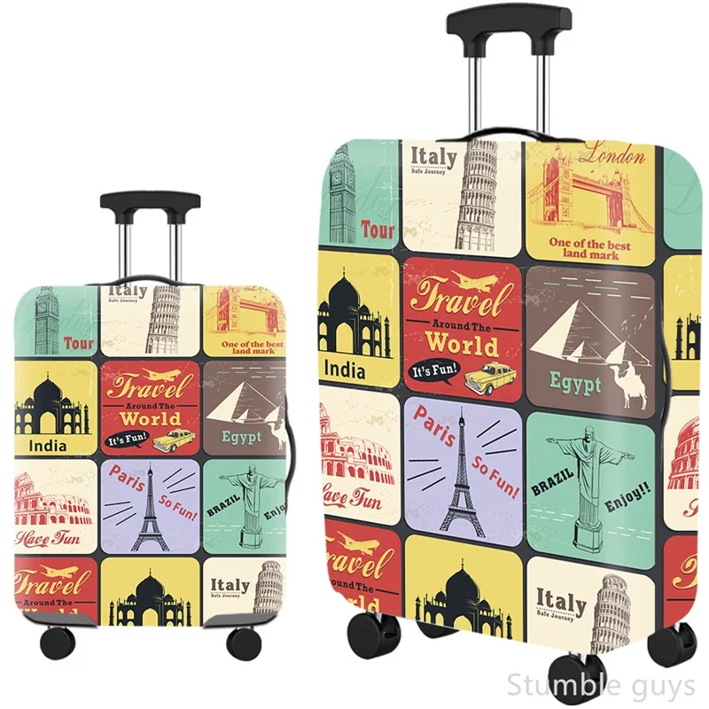

Эластичный пылезащитный чехол для чемодана, защитный, устойчивый к царапинам, растягивающийся чехол для багажа, полезный для путешествий, подходит для чемоданов 18-32 дюймов.