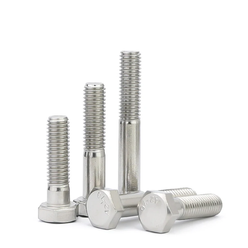 1–5 Stück M6 M8 M10 M12 Teilweise halbes Gewinde Außensechskant Sechskantschraube 304 A2-70 Edelstahl Teilgewinde L = 30–200 mm