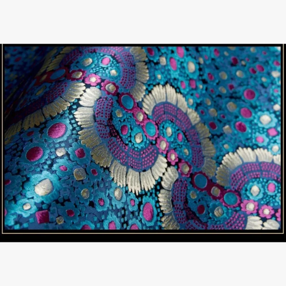 

Парчовая позиционирующая жаккардовая ткань для одежды, роскошный костюм во французском стиле, накидка, модная ткань своими руками, шить на метр