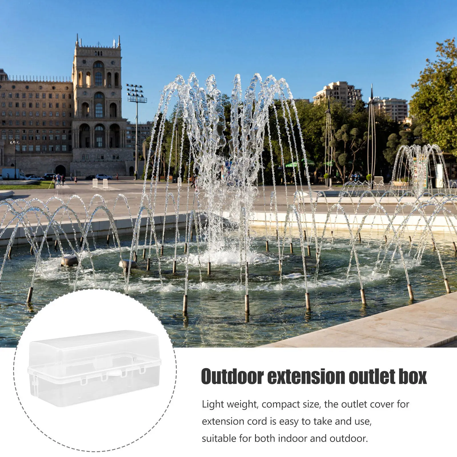 2 個の耐候性ケーブルプロテクター透明防水延長コード安全カバ - Extension Cord Outdoor のレビューと価格