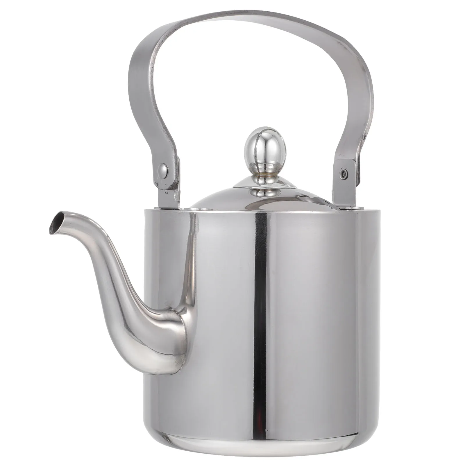 

Stainless Steel Water Kettle Large Capacity Camping Tea Kettle Boil Water Stovetop Travel Hot Thickened Durable Outdoor Gadgets