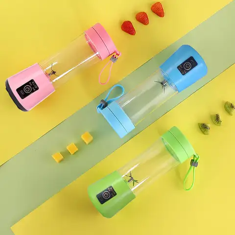 400ml क्रशर फ़ूड प्रोसेसर 6 ब्लेड के साथ स्वचालित ताज़ा निचोड़ने वाला USB चार्जिंग सब्जी जूसर ब्लेंडर घर ऑफिस यात्रा के लिए 10 best sales छोटा ब्लेंडर - №1